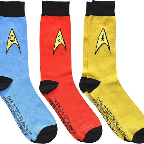 Star Trek TOS Socken rot gelb blau