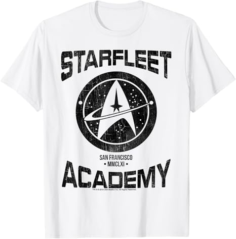starfleet academy shirt weiß