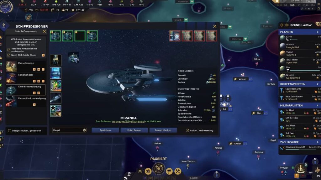 Star Trek Inifite Schiffsdesigner